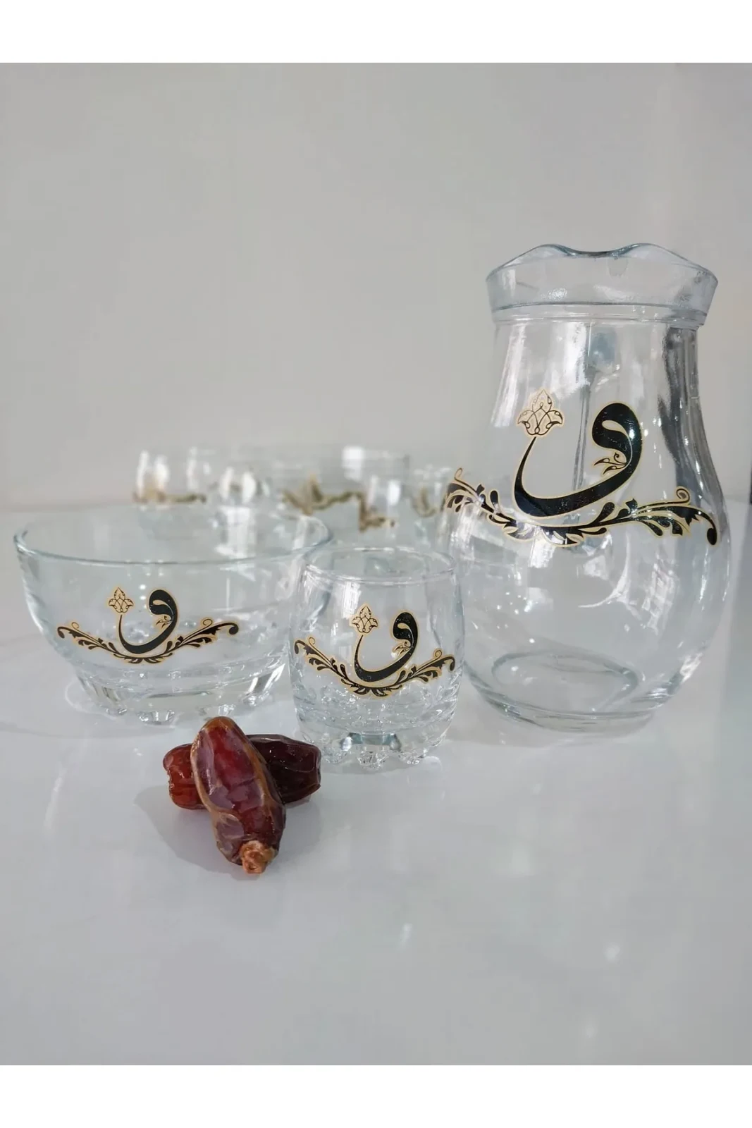 Vav Desen Cam Zemzem Takımı (8 PARÇA)