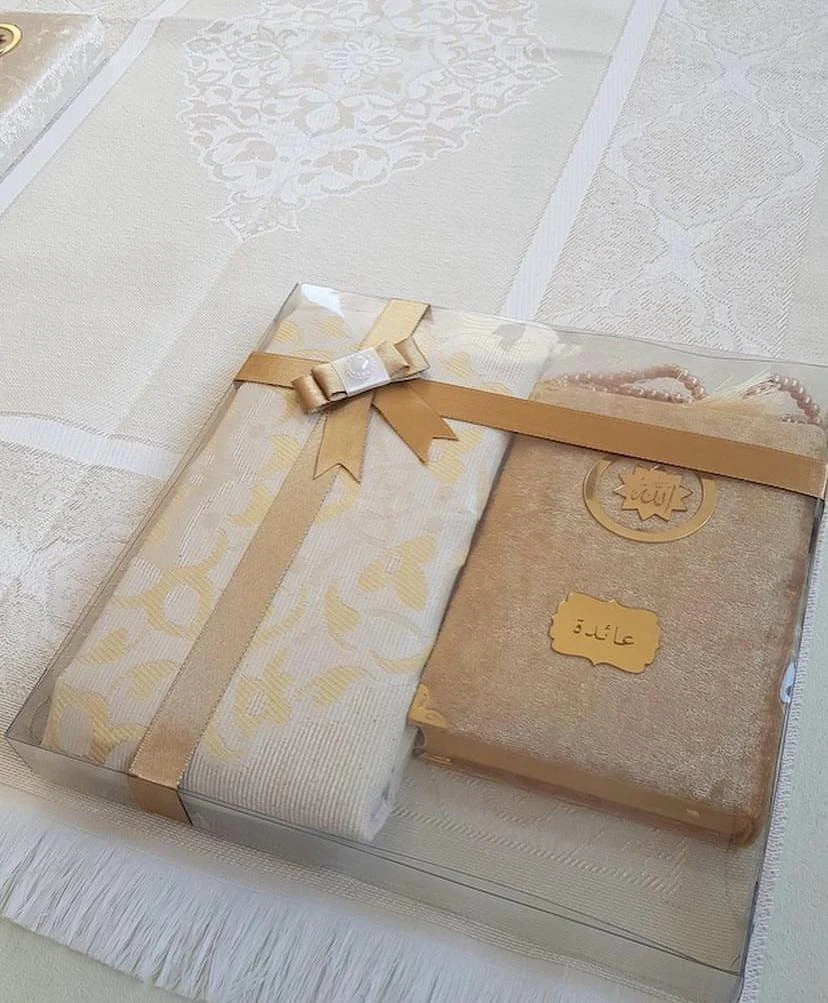 KURAN-I KERİM SECCADELİ ÜÇLÜ TAKIM SET
