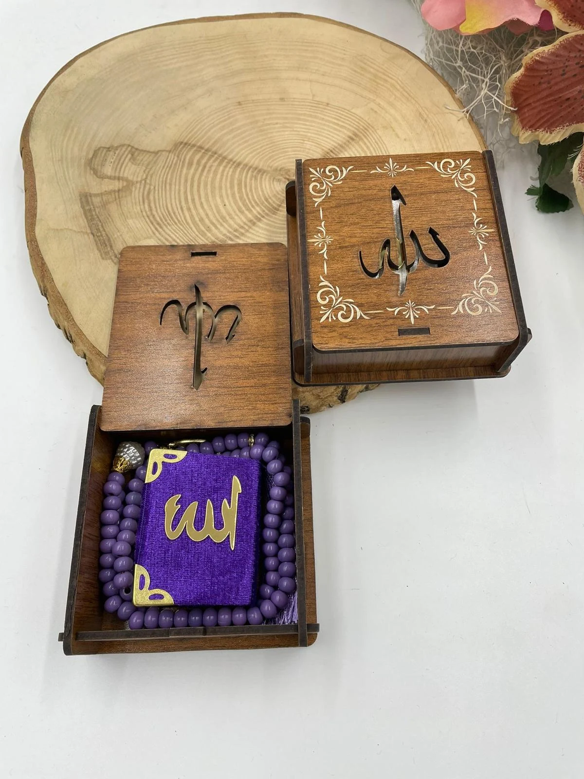 AHŞAH KUTULU MİNİK KURAN TESBİHLİ SET 5