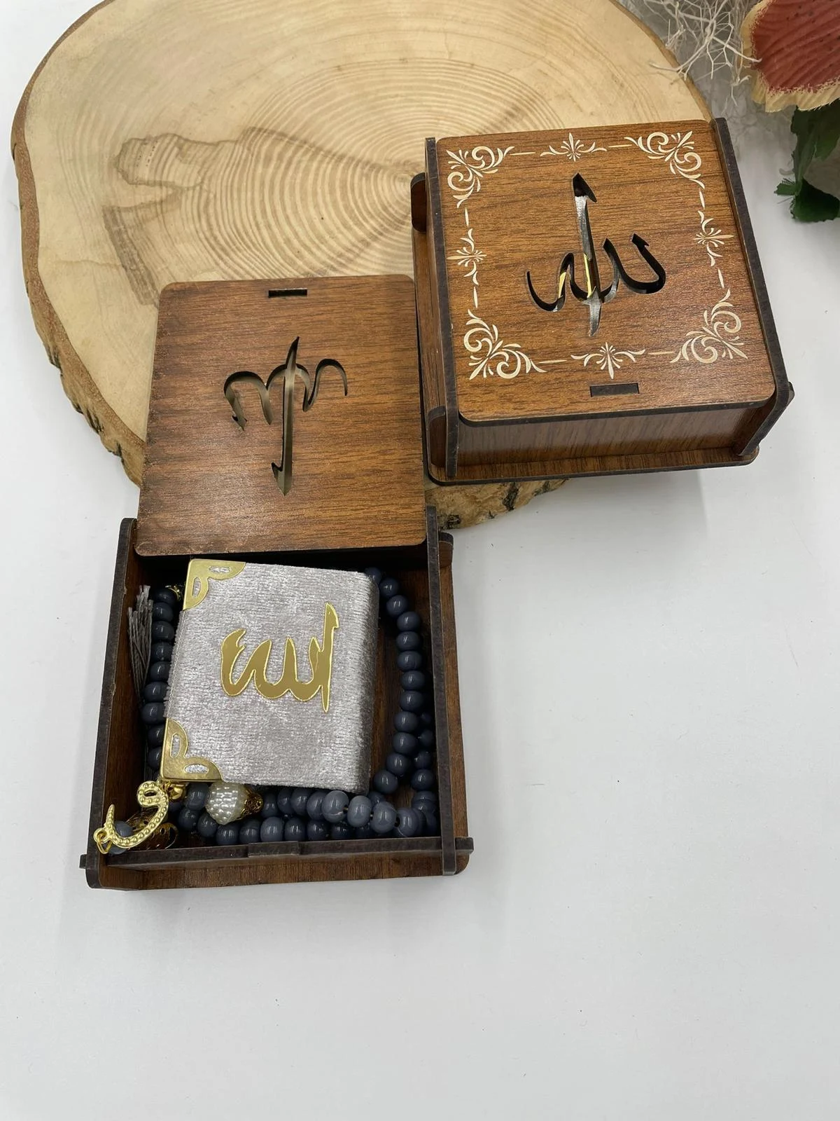 AHŞAH KUTULU MİNİK KURAN TESBİHLİ SET 6
